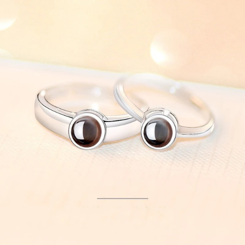 טבעת קלאסית עם תמונה מוצפנת