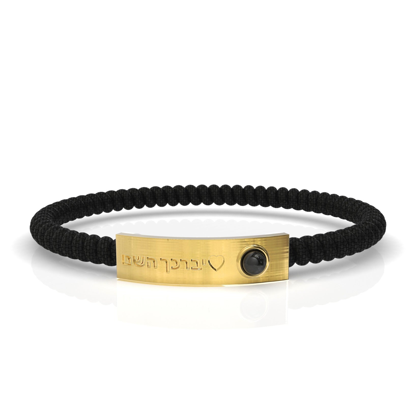 צמיד חריטה אישית זהב מלא