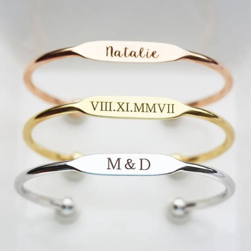 צמידי באנגל עמית עם חריטה אישית