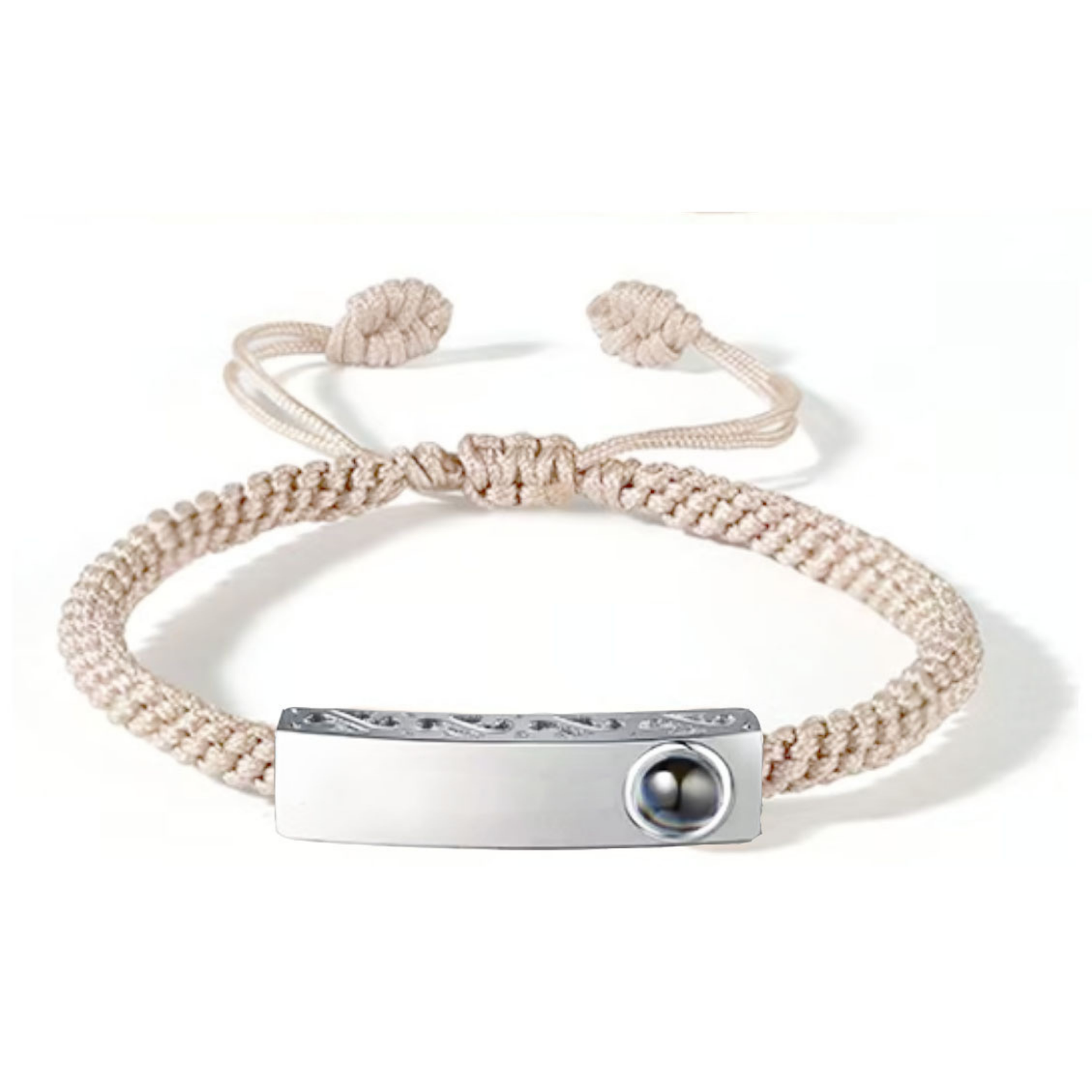 צמיד חריטה אישית עם תמונה מוצפנת