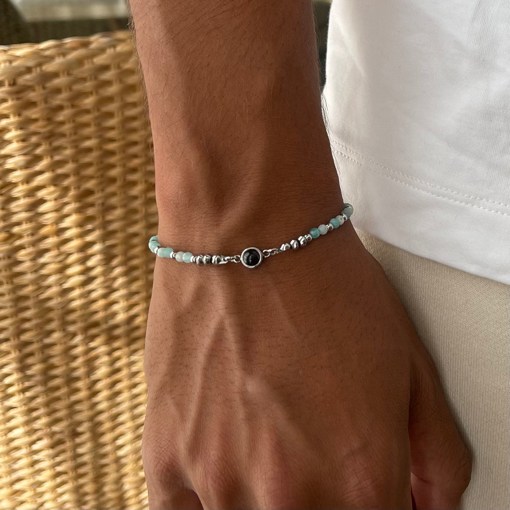 צמיד ריינבו אבני טורקיז