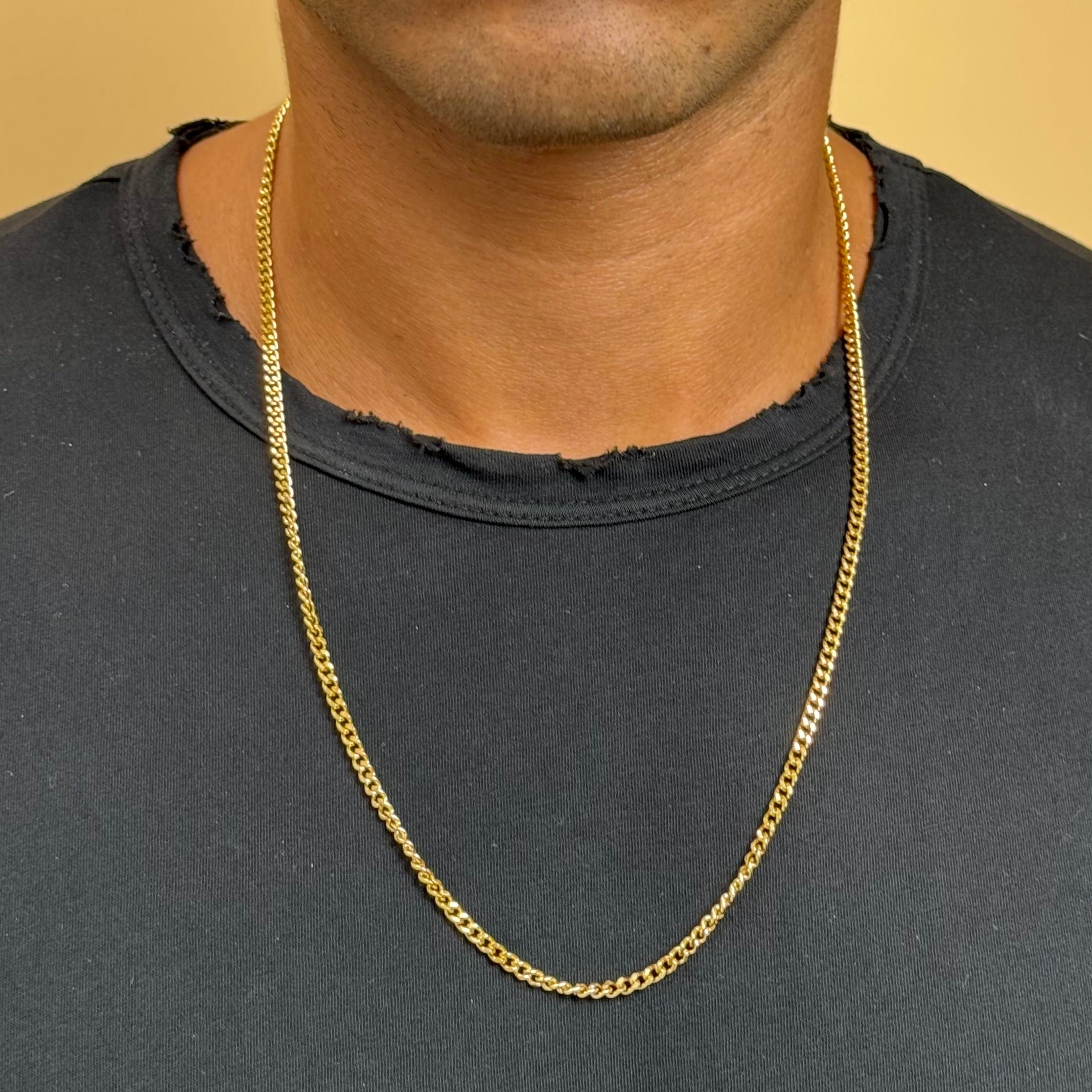 שרשרת לגבר עם תווית חריטה