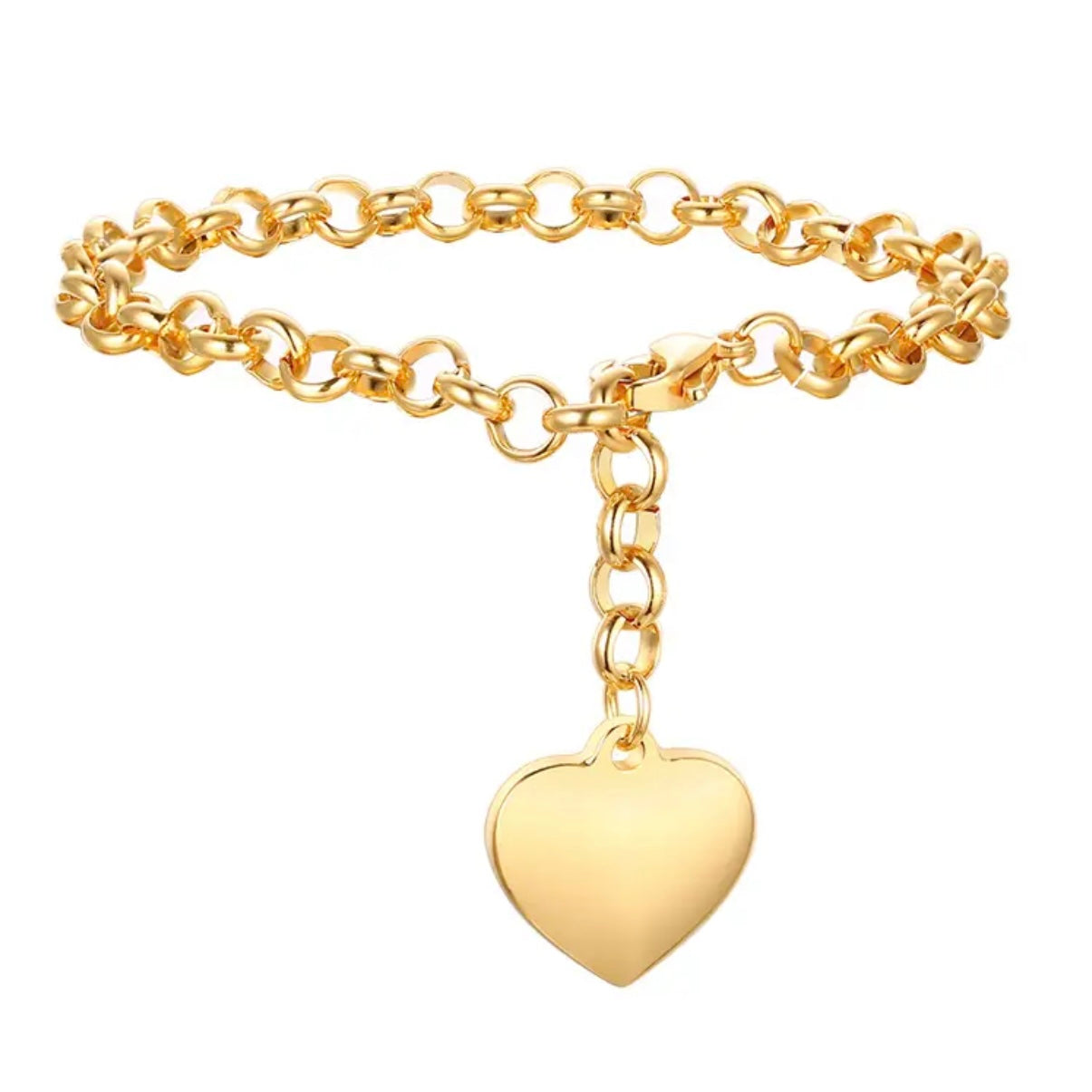 צמיד לב Denver עם חריטה אישית