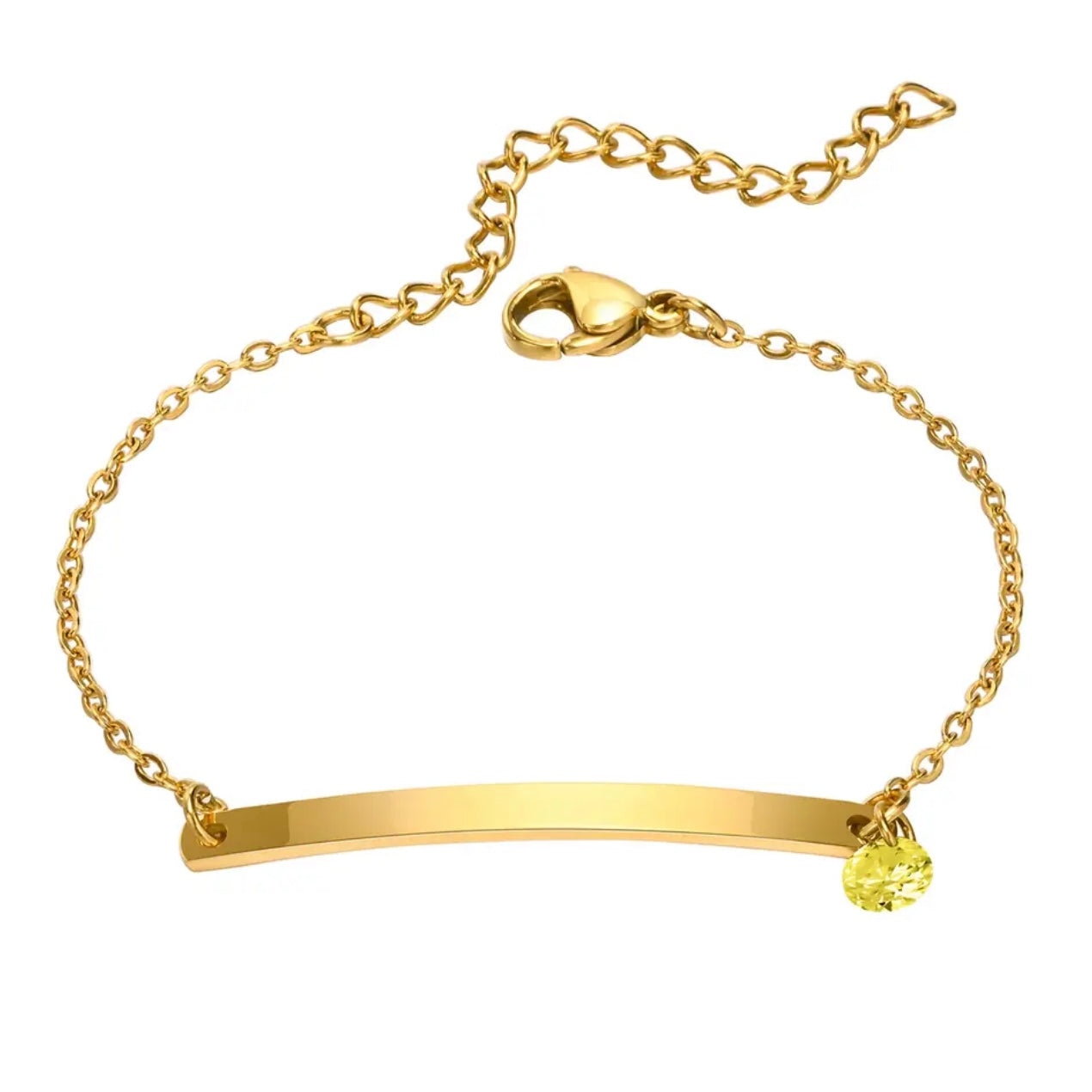 צמידי אבן לידה עם חריטה אישית