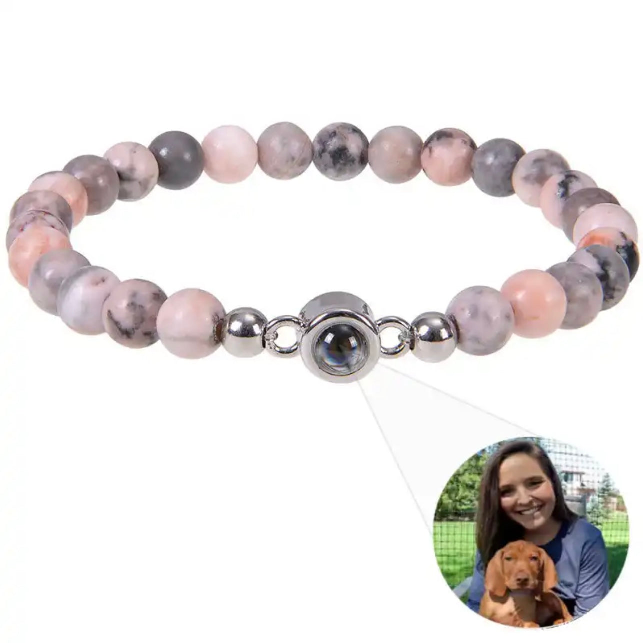 צמיד חרוזים עם תמונה מוצפנת