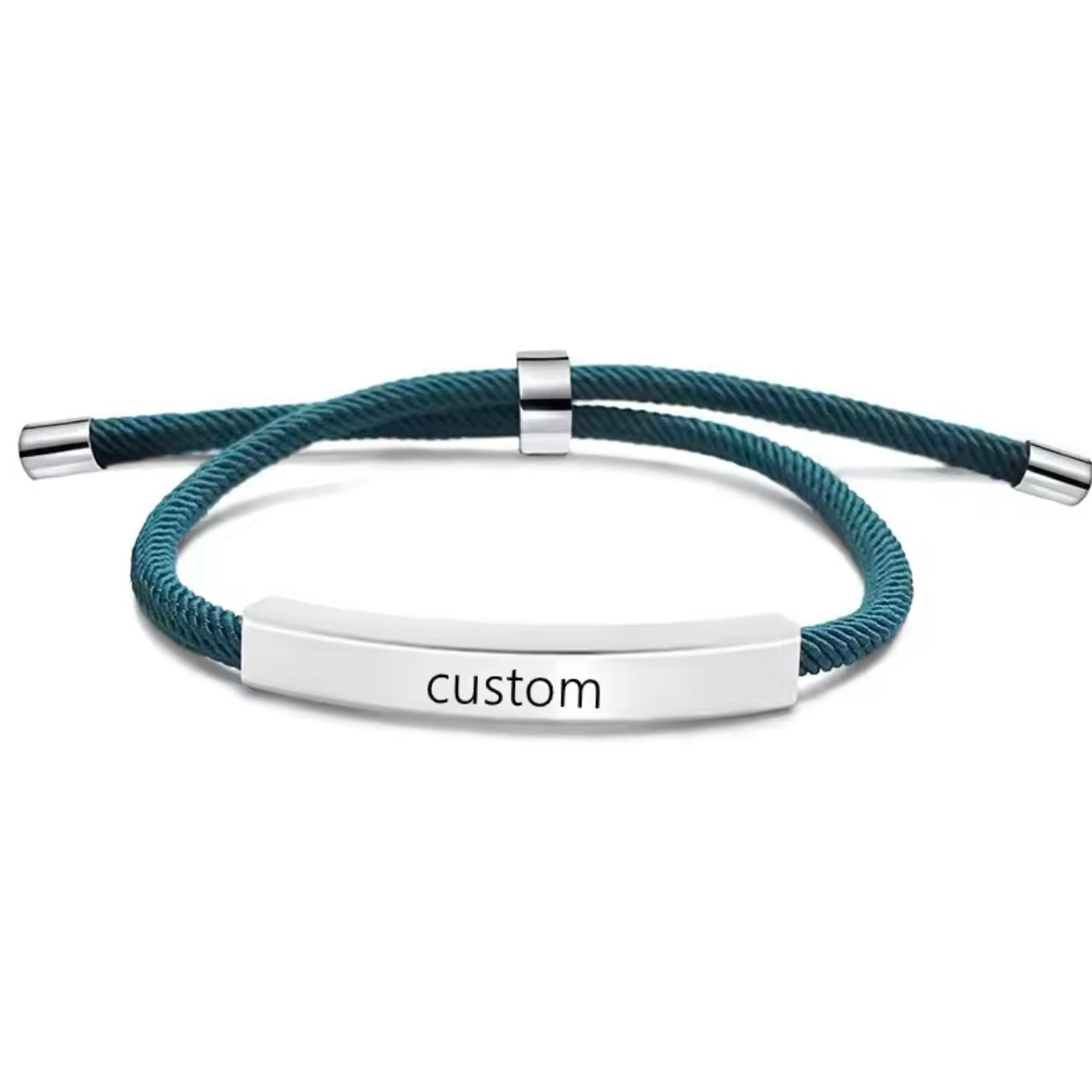 צמיד חוט ארי עם חריטה אישית