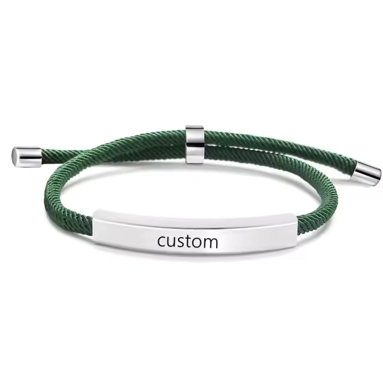 צמיד חוט ארי עם חריטה אישית