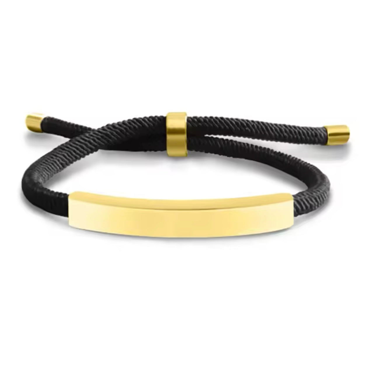 צמיד חוט ארי עם חריטה אישית