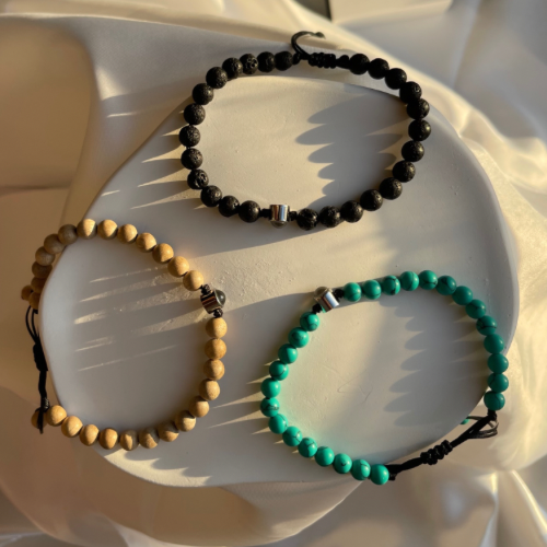 צמיד חרוזים מיוחד עם תמונה מוצפנת