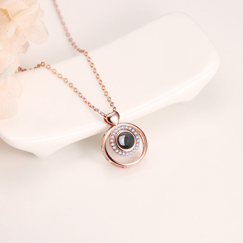 שרשרת חישוק זרקונים לאשה