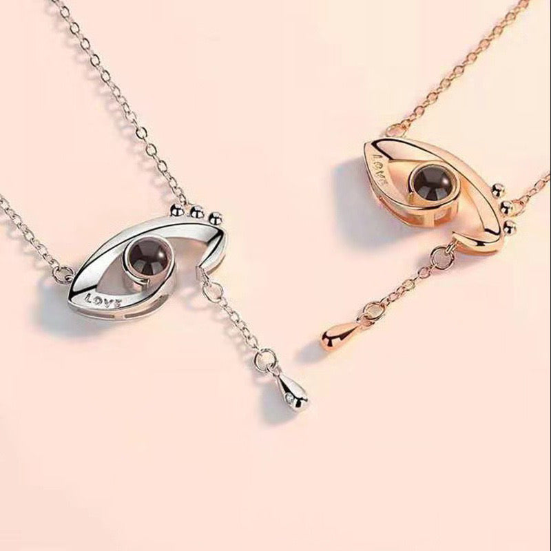 שרשרת נגד עין הרע לאשה עם תמונה מוצפנת