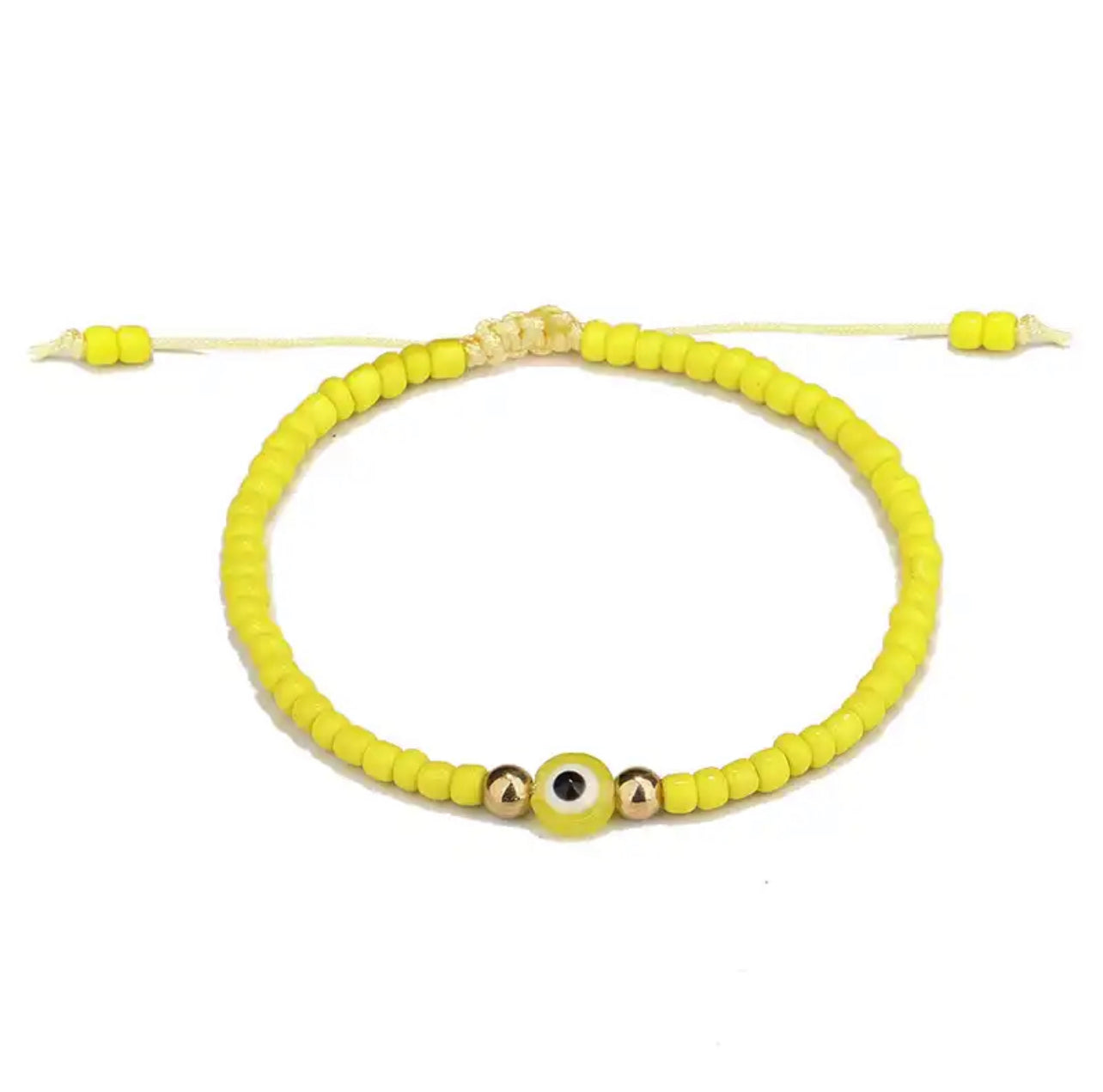 ⁨צמיד אבנים צבעוניות עם תמונה מוצפנת ⁩