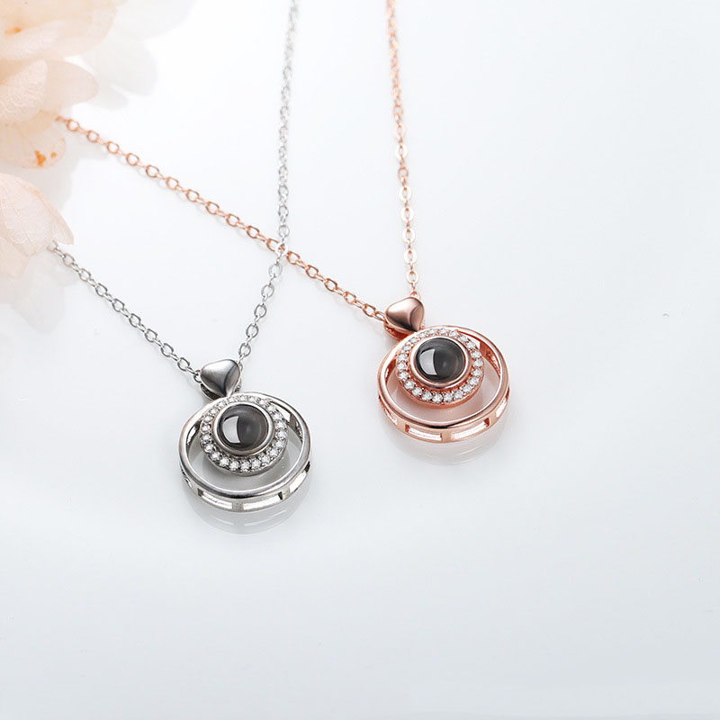 שרשרת חישוק זרקונים לאשה