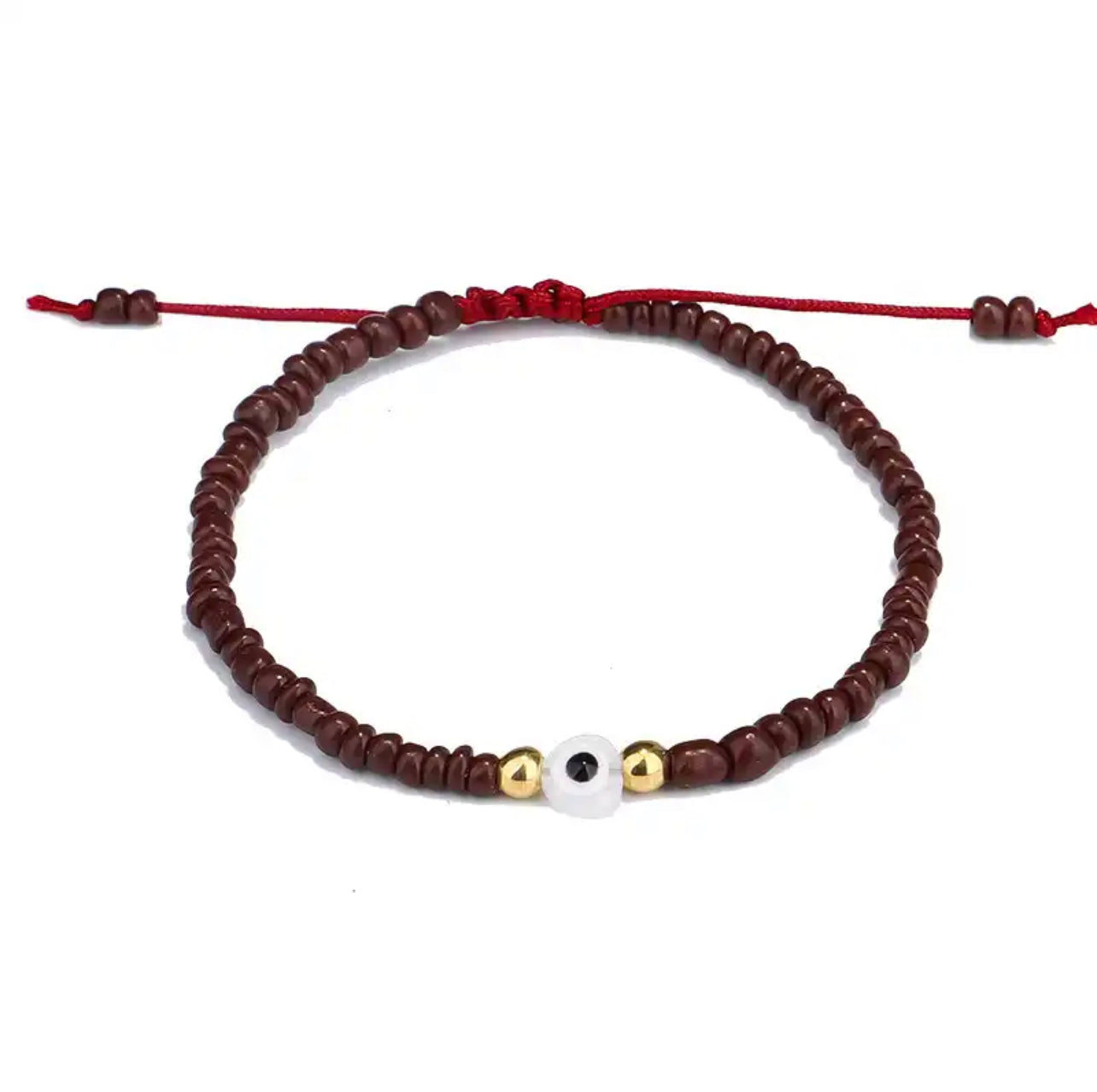 ⁨צמיד אבנים צבעוניות עם תמונה מוצפנת ⁩