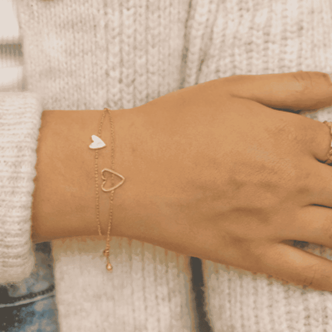 Sivan – שני צמידים, לב אחד (סט 2 צמידים)